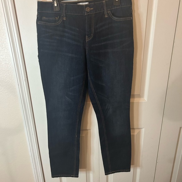 Liz Claiborne Dark Indigo Ankle Jeans - Picture 1 of 5